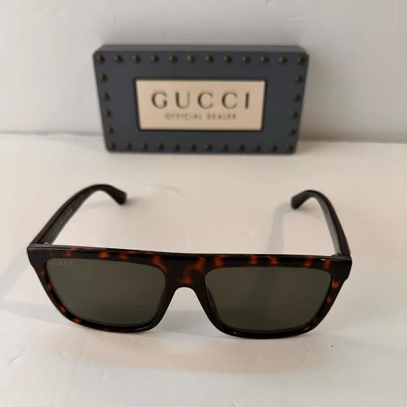 Gucci Green Browline Men's Sunglasses GG0748S 003